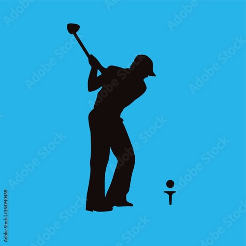 golf player in action