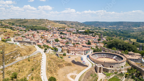 aerial town of brihuega town, Spain