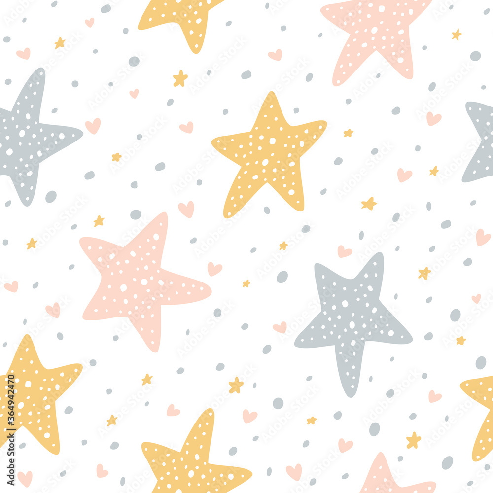 Seamless Background with Stars