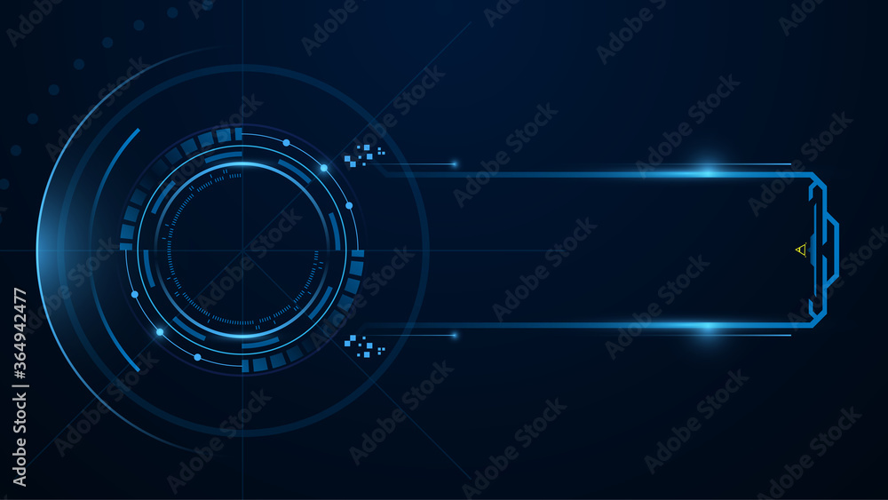 abstract tech sci fi frame template design concept background eps 10 vector