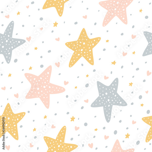 Seamless Background with Stars