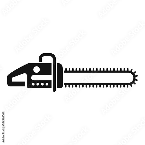 Industry chainsaw icon. Simple illustration of industry chainsaw vector icon for web design isolated on white background