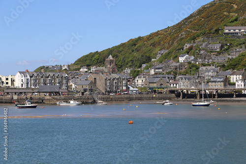 A view across the Mawddach estuary towards  Barmouth in Gwynedd, Wales, UK. photo