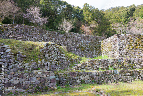  Site of Hashiba Hideyoshi residence at Azuchi Castle Ruins in Omihachiman, Shiga, Japan. Azuchi Castle was one of the primary castles of Oda Nobunaga. photo