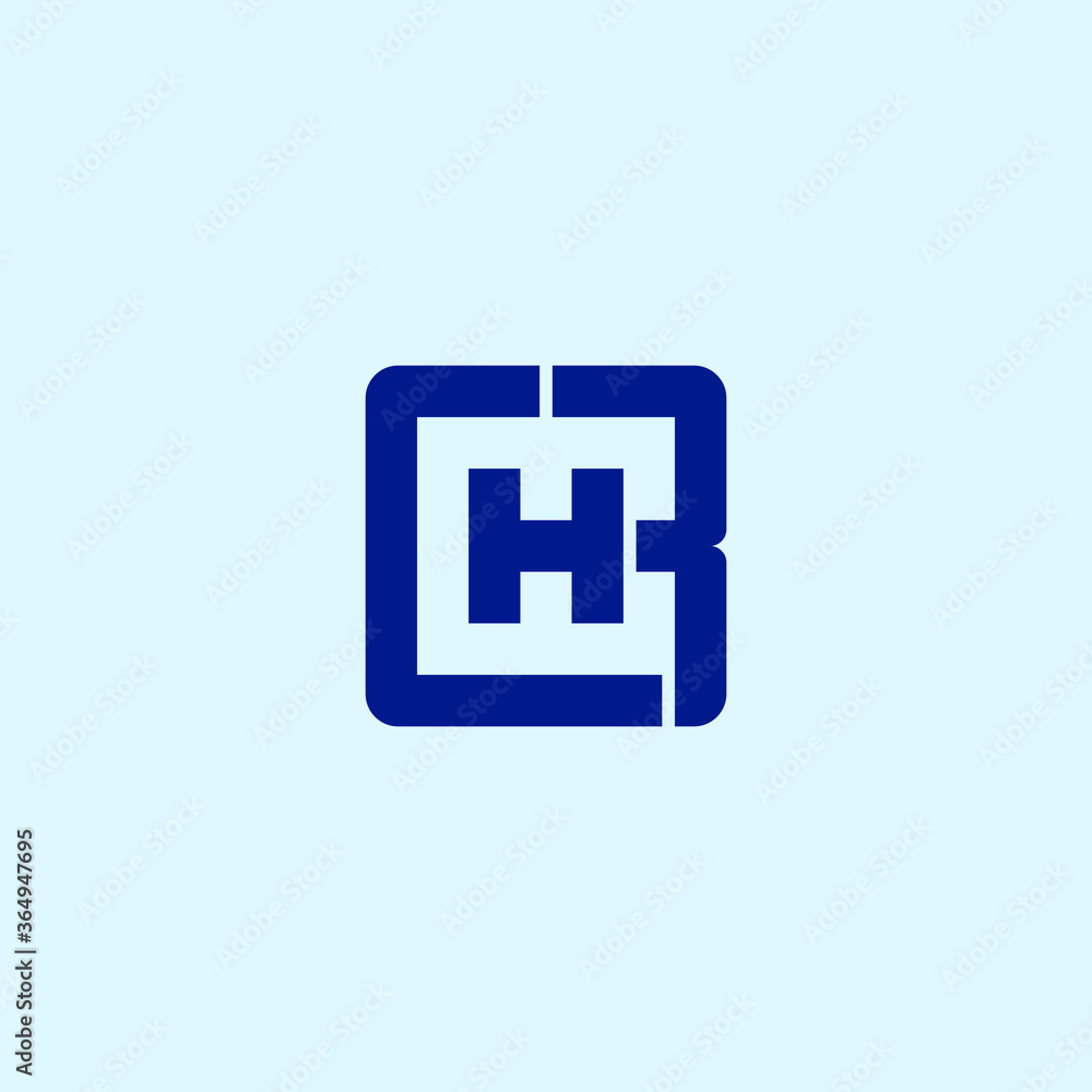 Fototapeta premium CHR logo. Initial letter in geometric style design.