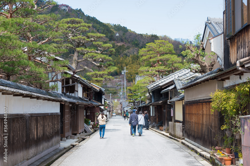 Traditional architectures preservation district in Omihachiman, Shiga, Japan.