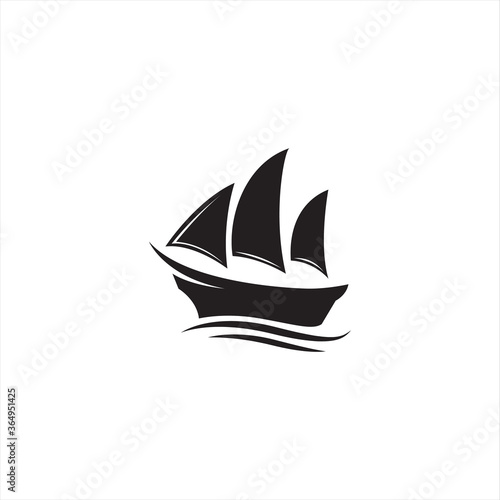 boat icon isolated on white background from vehicles and transport collection.