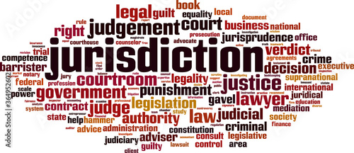 Jurisdiction word cloud
