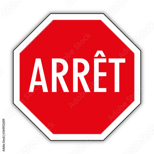 panneau d’arrêt