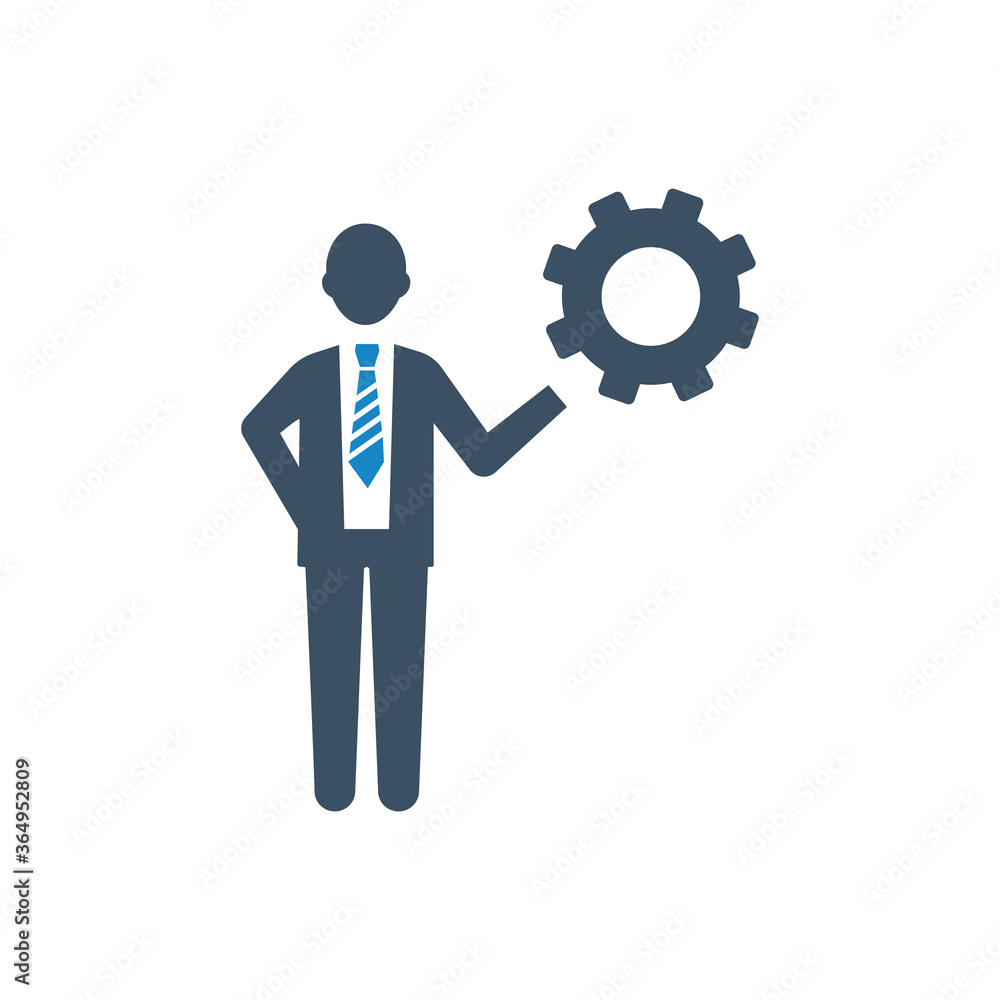 Brainstorming gear icon Brainstorming gear icon