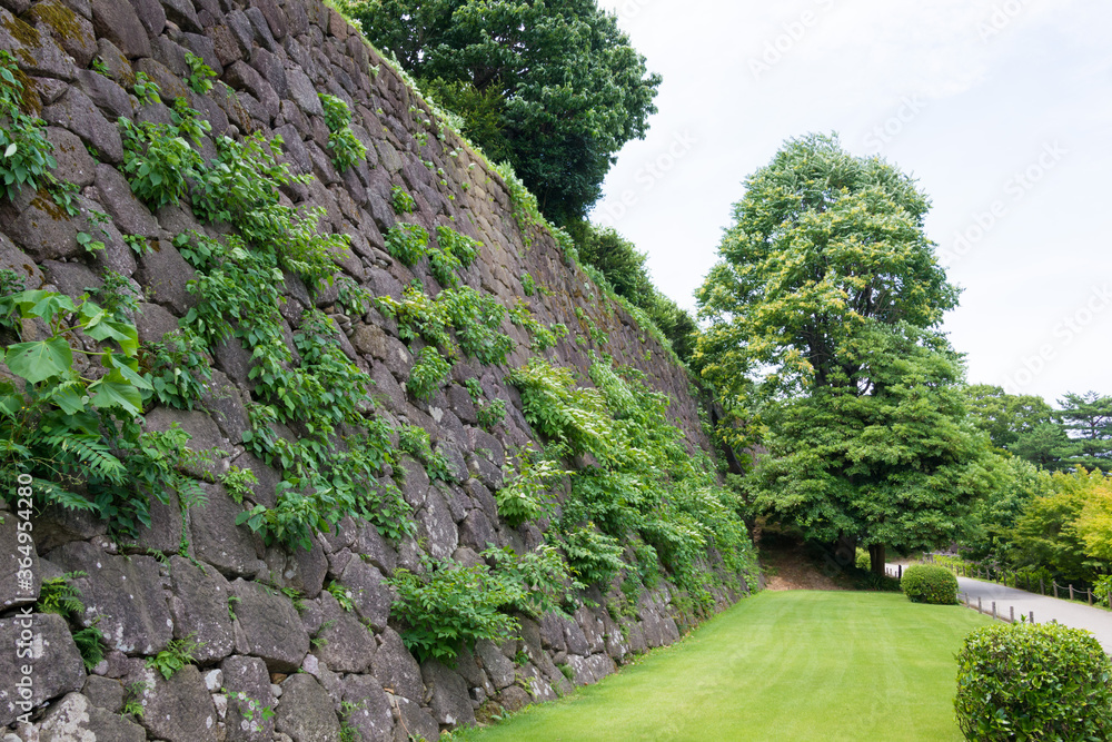 Kanazawa Castle Park in Kanazawa, Ishikawa, Japan. a famous historic site. Kanazawa Castle Park in Kanazawa, Ishikawa, Japan. a famous historic site.