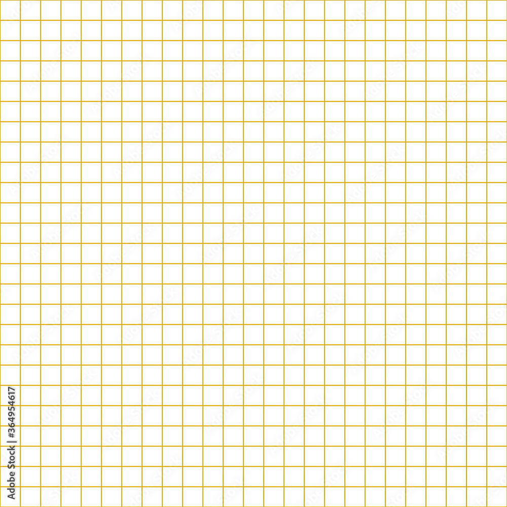 Grid paper. Abstract squared background with yellow graph. Geometric ...