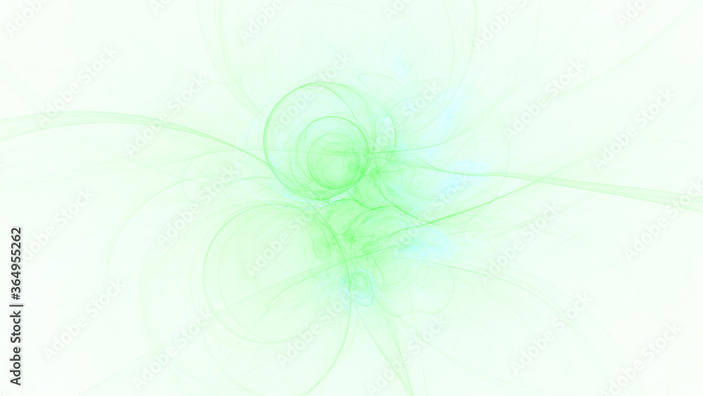 Abstract colorful green shapes. Fantasy light background. Digital fractal art. 3d rendering. Abstract colorful green shapes. Fantasy light background. Digital fractal art. 3d rendering.