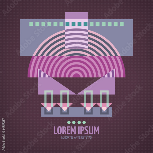 Abstract geometric modern symmetric design