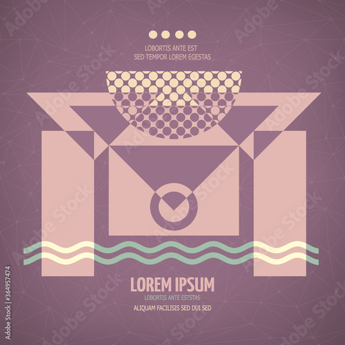 Abstract geometric modern symmetric design
