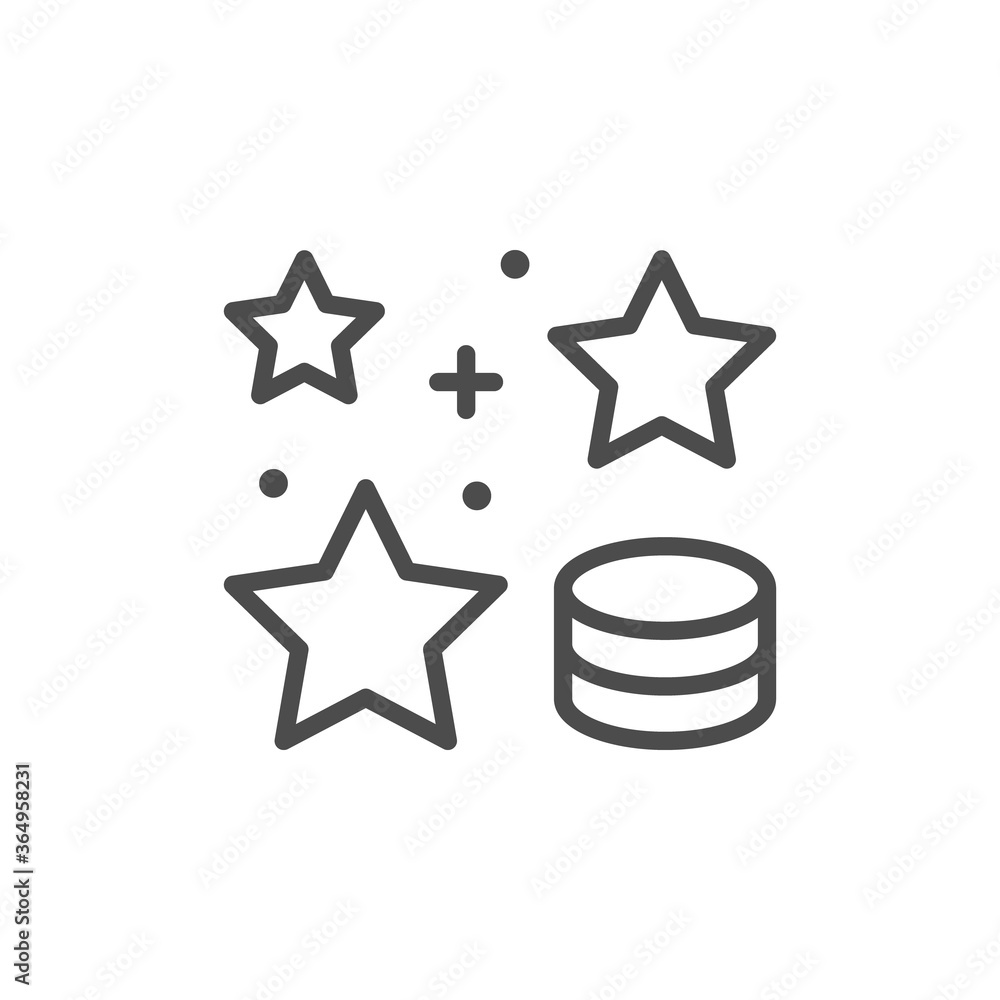 Successful rate line outline icon Successful rate line outline icon