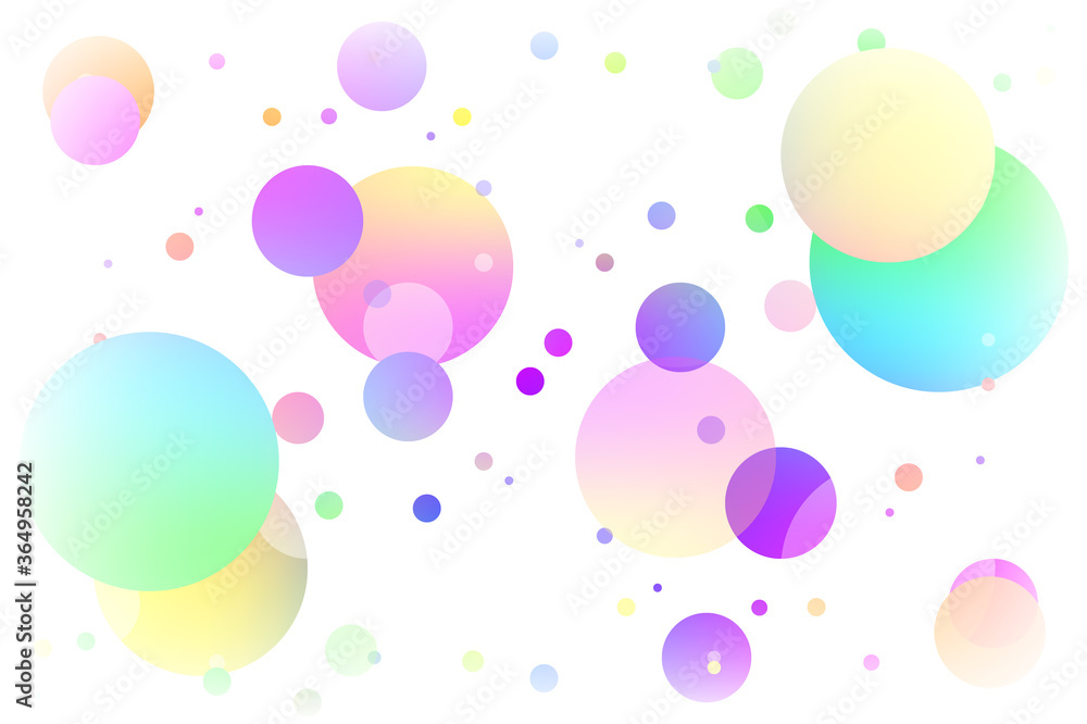 Colorful bubbles background. Beautiful light background with rainbow bubbles  Stock Vector | Adobe Stock