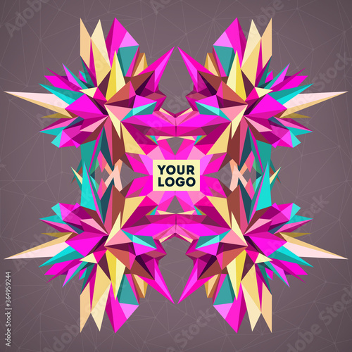 Abstract geometric asymmetric form design