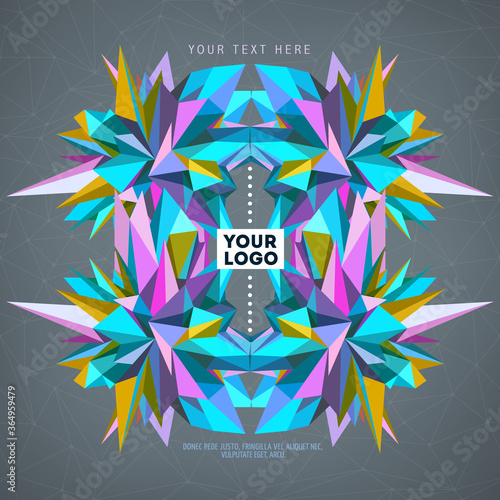 Abstract geometric asymmetric form design