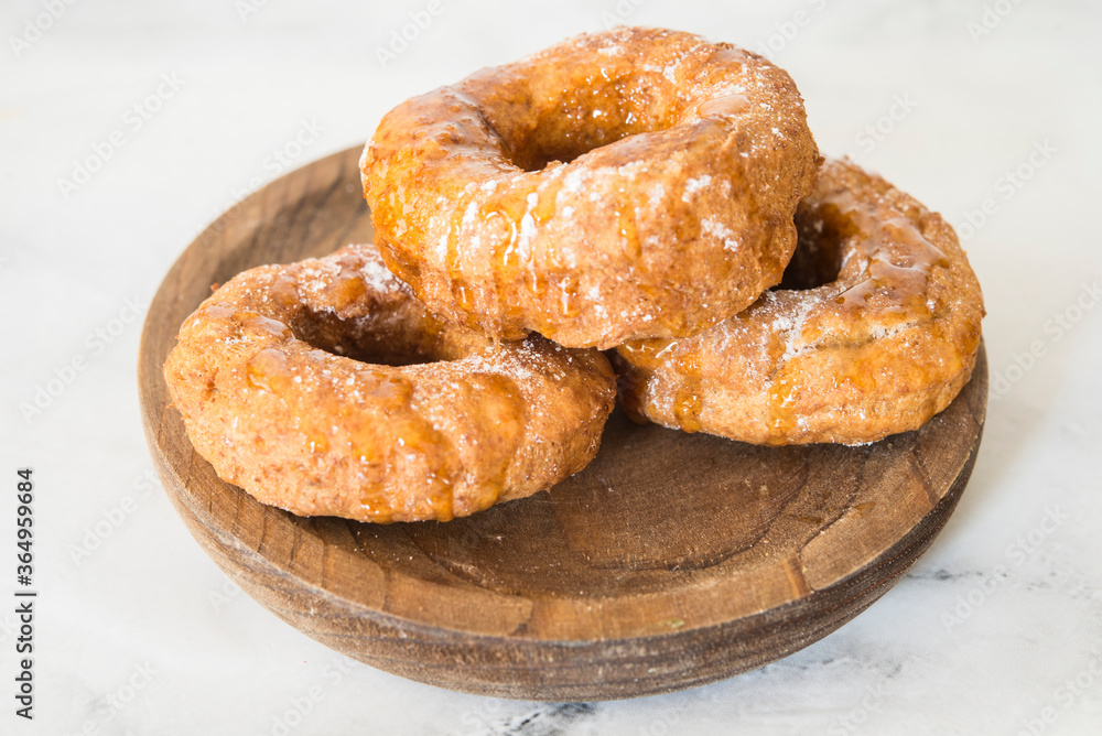 donuts and honey hand made