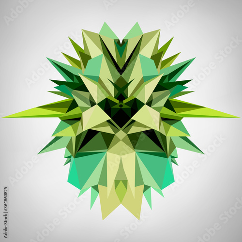 Abstract geometric asymmetric form design