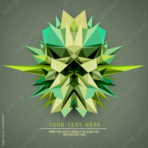 Abstract geometric asymmetric form design