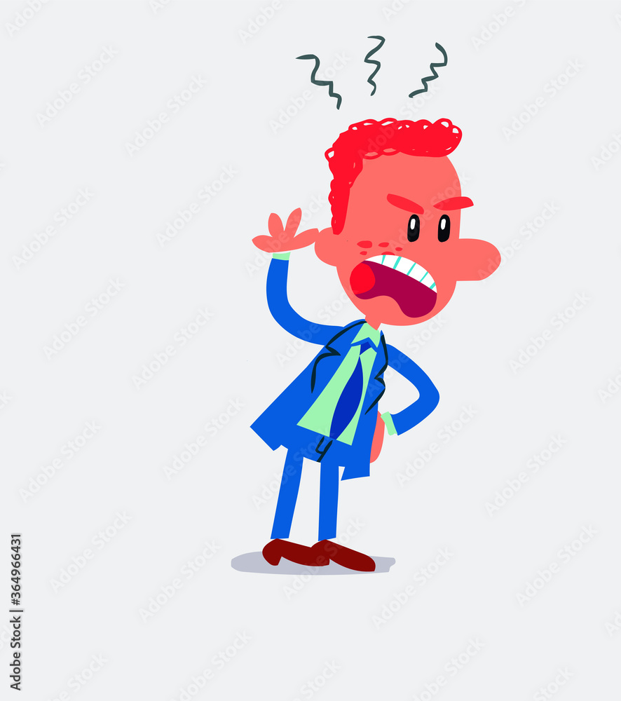 Indigned businessman in isolated vector illustrations
Indigned businessman in isolated vector illustrations