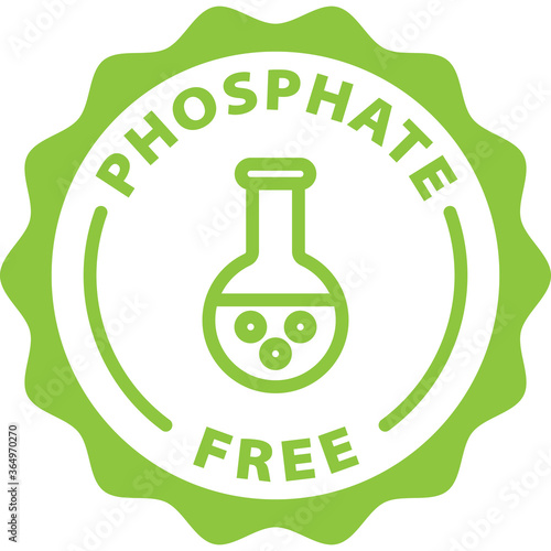phosphate free green icon stamp rounded 