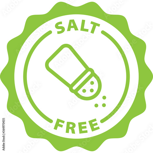salt free green icon stamp rounded 