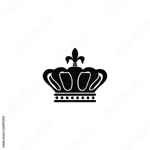 Crown icon isolated vector on white background
