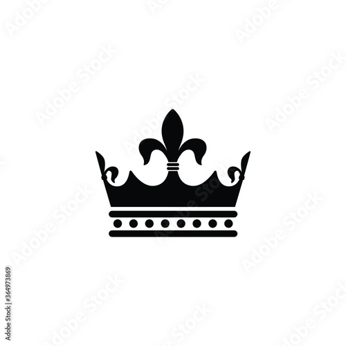 Crown icon isolated vector on white background