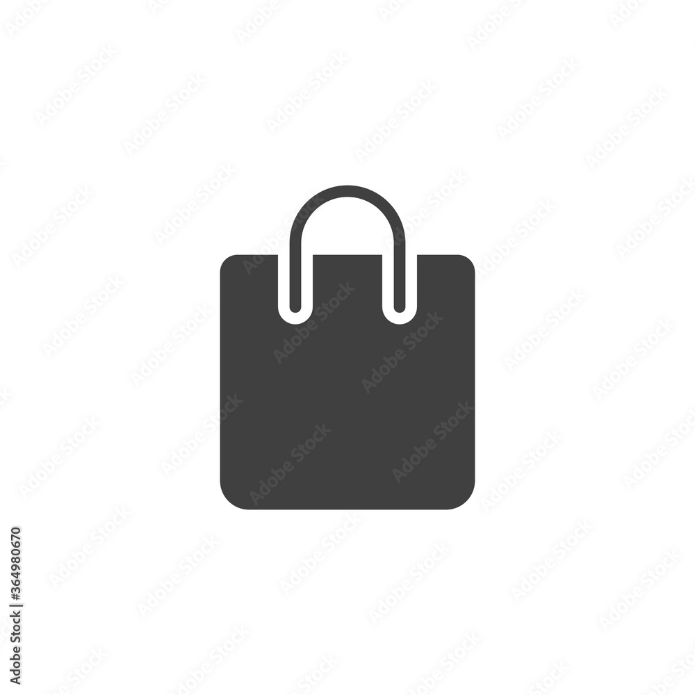 Shopping bag vector icon. filled flat sign for mobile concept and web design. Shop bag glyph icon. Symbol, logo illustration. Vector graphics Shopping bag vector icon. filled flat sign for mobile concept and web design. Shop bag glyph icon. Symbol, logo illustration. Vector graphics