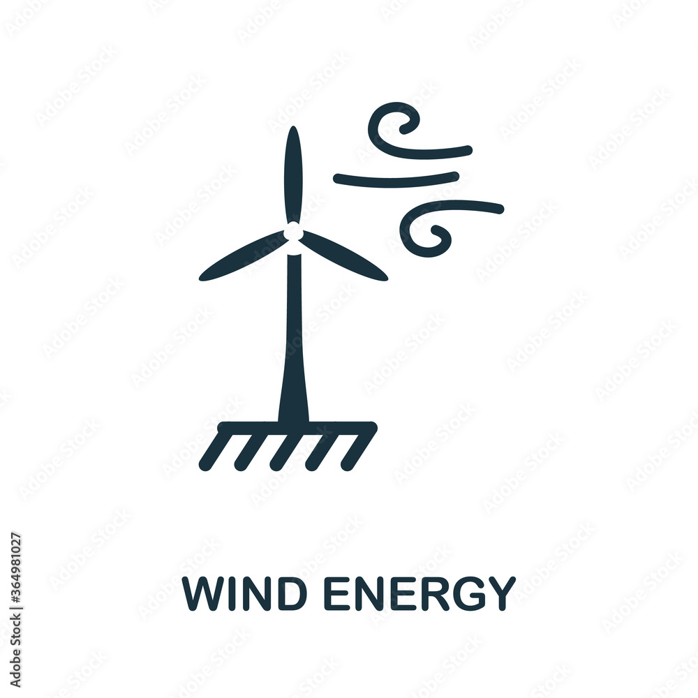 Wind Energy icon. Simple element from alternative energy collection. Creative Wind Energy icon for web design, templates, infographics and more