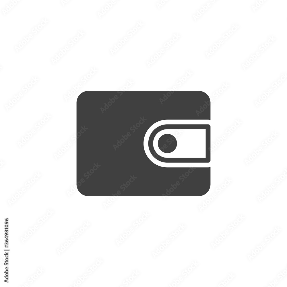 Money wallet vector icon. filled flat sign for mobile concept and web design. Purse glyph icon. Symbol, logo illustration. Vector graphics Money wallet vector icon. filled flat sign for mobile concept and web design. Purse glyph icon. Symbol, logo illustration. Vector graphics