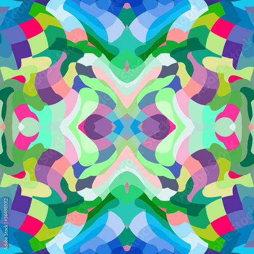 Vector abstract patch pattern. Mosaic background