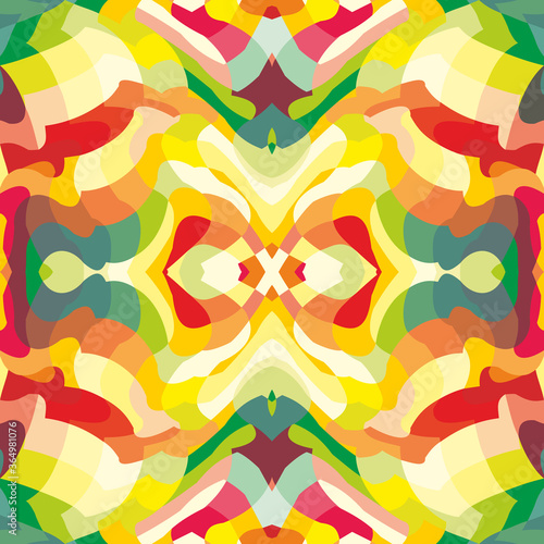 Vector abstract patch pattern. Mosaic background