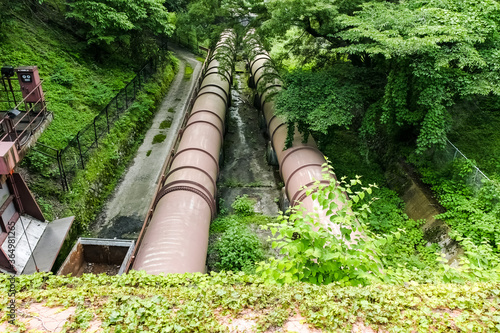 蹴上発電所の導水管（京都府京都市）