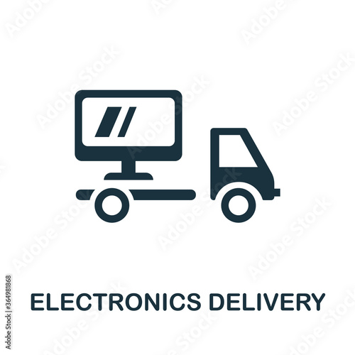 Electronics Delivery icon. Simple element from delivery collection. Creative Electronics Delivery icon for web design, templates, infographics and more