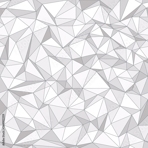 Geometric low poly triangle seamless pattern