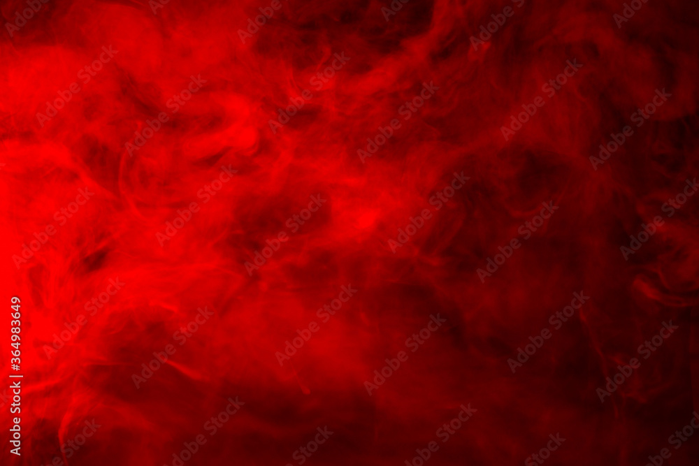 Red smoke on a black background, abstract background Stock Photo | Stock