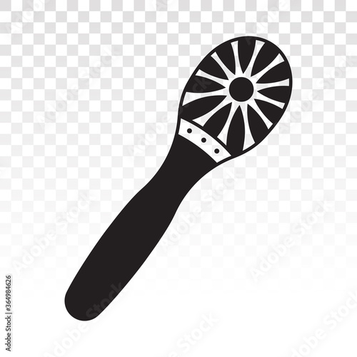 Maracas or rumba shaker musical instrument flat icon for apps and websites