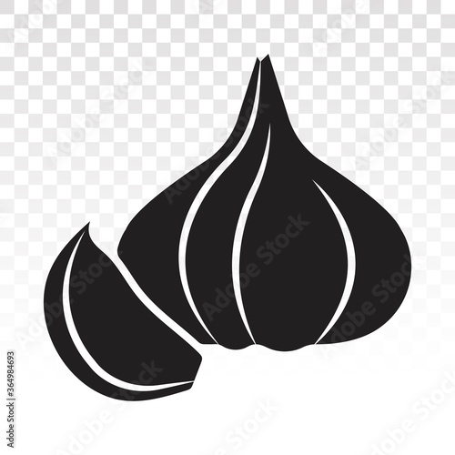 garlic cloves / allium sativum flat icon for apps and websites