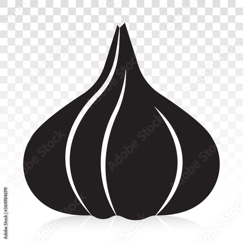 garlic / allium sativum flat icons for apps and websites