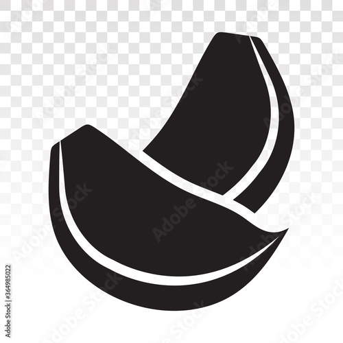 fresh garlic cloves flat vector icon for apps and websites