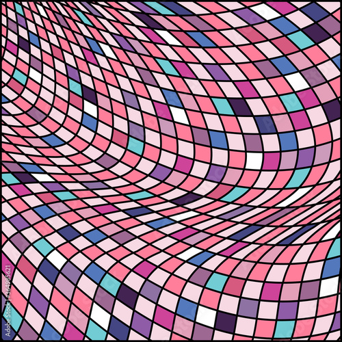 Vector abstract color grid pattern
