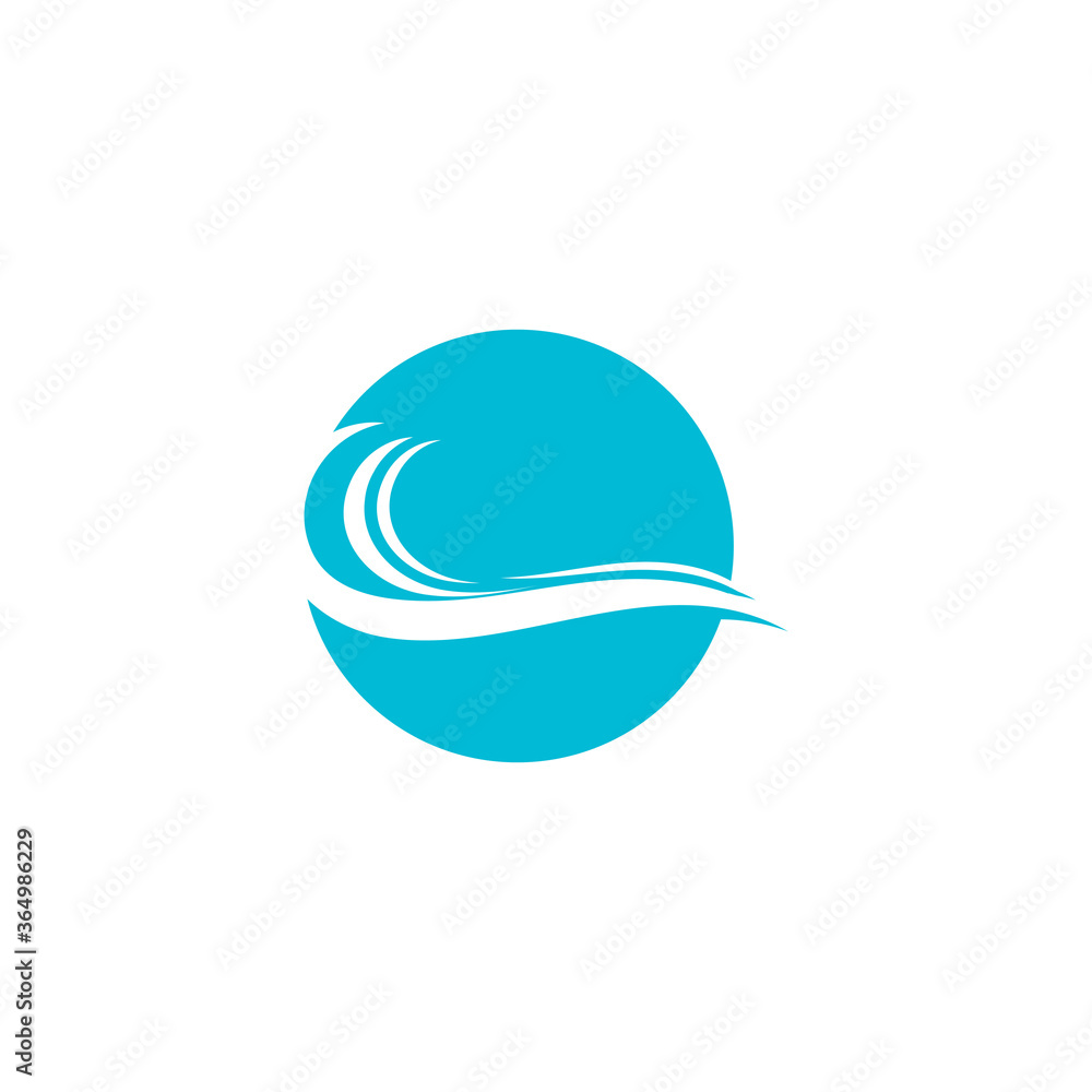 Waves Logo Template vector symbol Waves Logo Template vector symbol