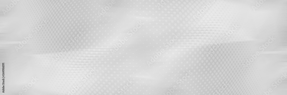 Gray halftone pattern with white line motion backdrop wallpaper. Clean Grey geometric background. Gray halftone pattern with white line motion backdrop wallpaper. Clean Grey geometric background.