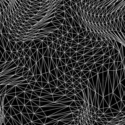 Geometric low poly triangle linear background