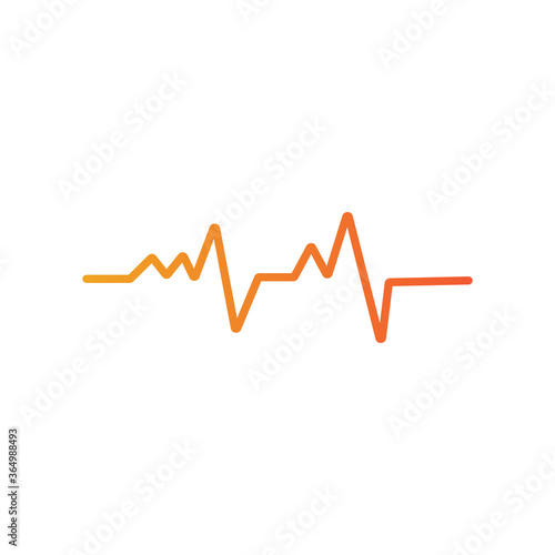 Sound waves vector illustration