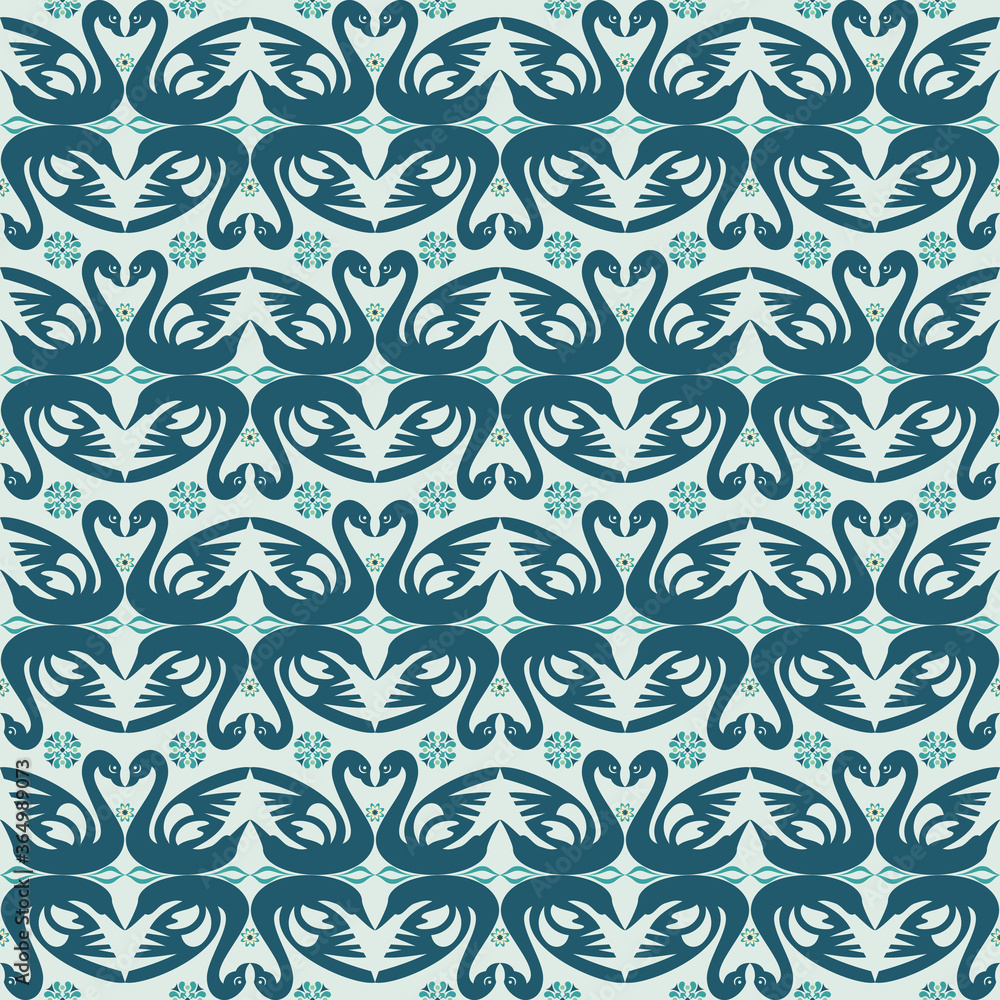 Fototapeta Abstract ornamental patch seamless pattern